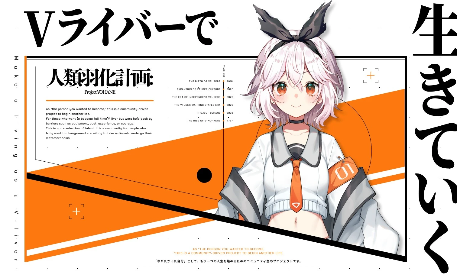 株式会社PANDORA、「人類羽化計画: Project YOHANE」のプロジェクトサイトを公開
